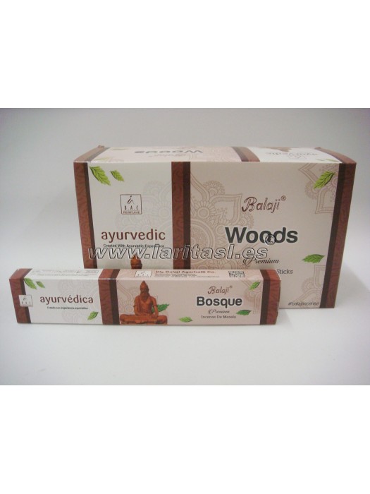 Incenso Balaji Ayurveda Woods (Bosque) 15gr